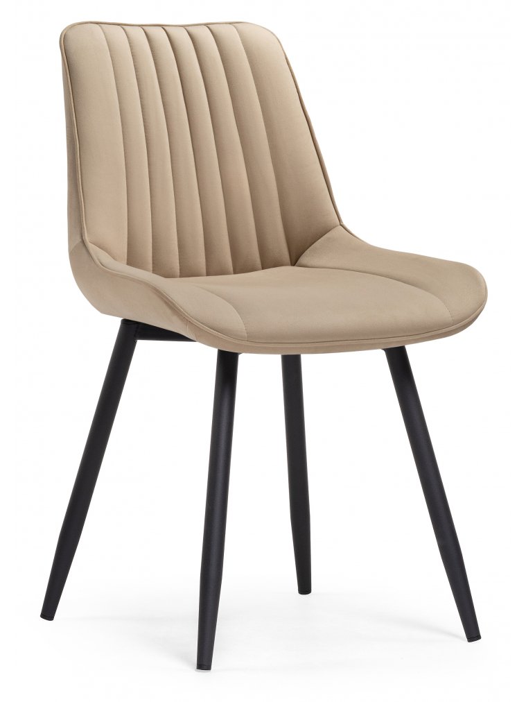 Стул на металлокаркасе Седа К бежевый / черный
