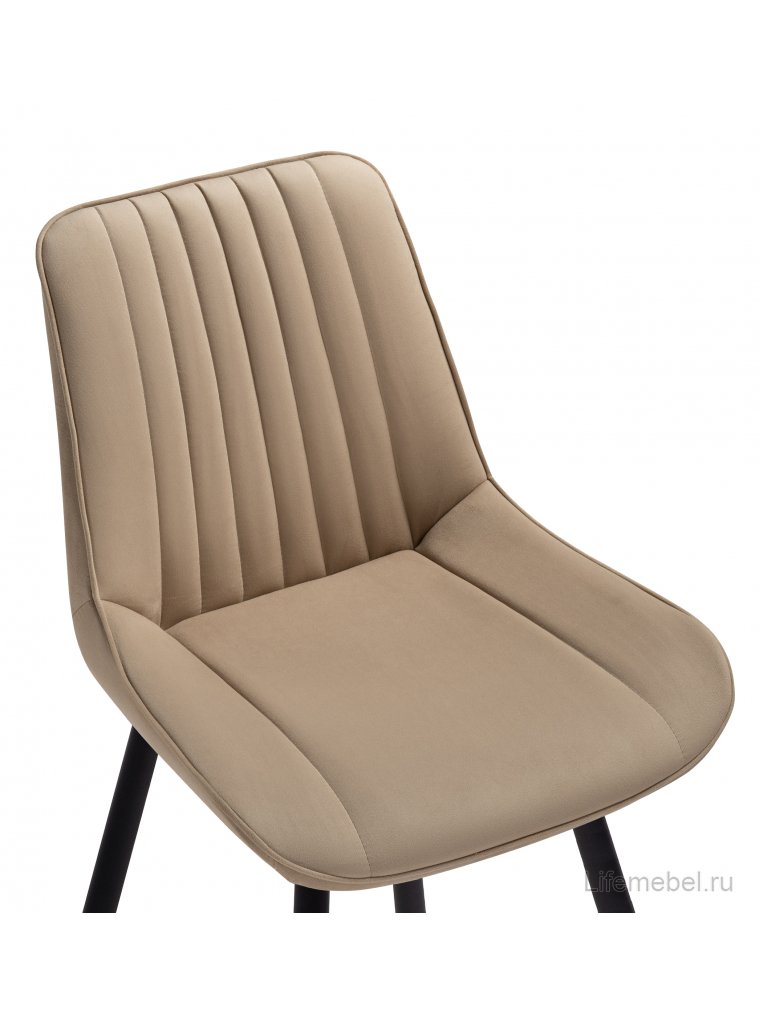 Стул на металлокаркасе Седа К бежевый / черный