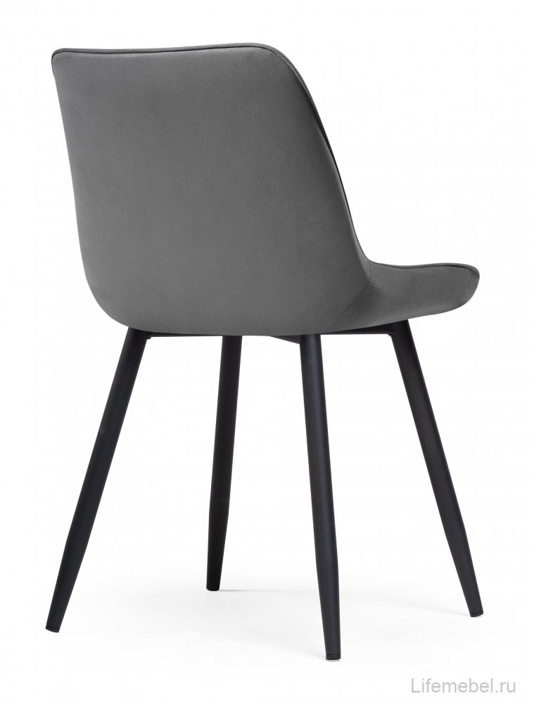 Стул на металлокаркасе Седа К темно-серый / черный