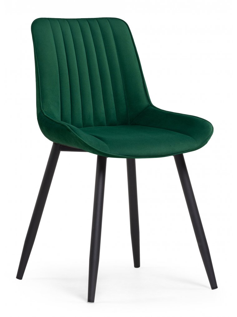 Стул на металлокаркасе Седа К зеленый / черный