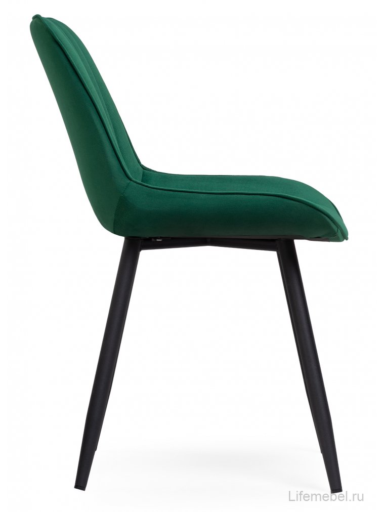 Стул на металлокаркасе Седа К зеленый / черный