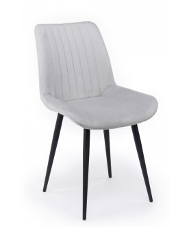 Стул на металлокаркасе Вейв светло-серый (zd 960) / черный