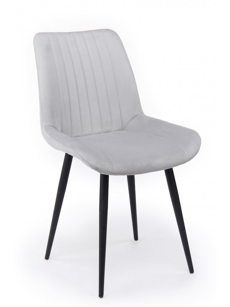 Стул на металлокаркасе Седа светло-серый (zd 960) / черный