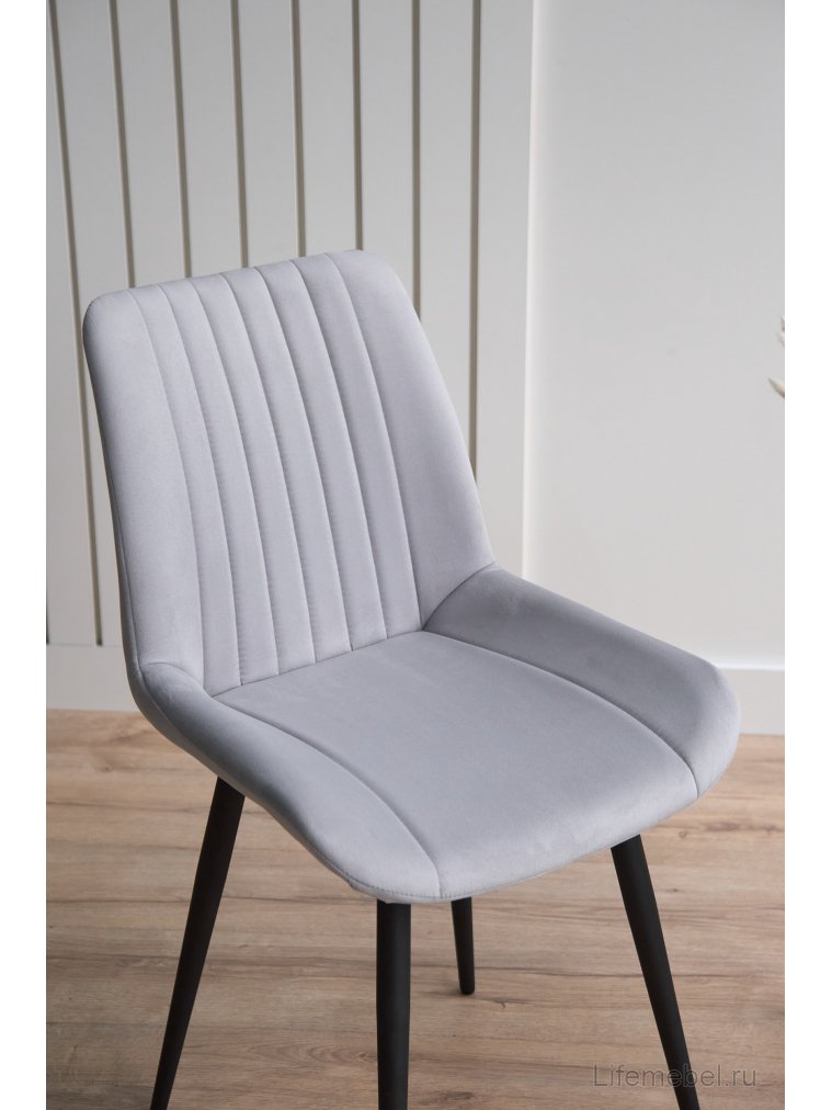 Стул на металлокаркасе Седа светло-серый (zd 960) / черный