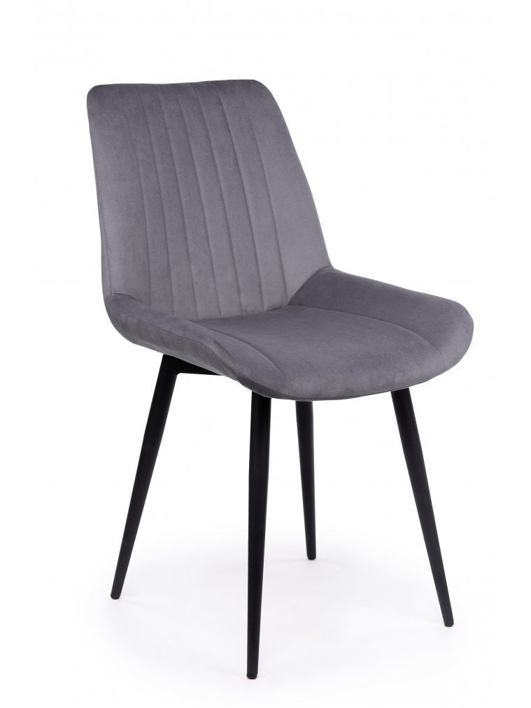 Стул на металлокаркасе Седа темно-серый (zd 995) / черный