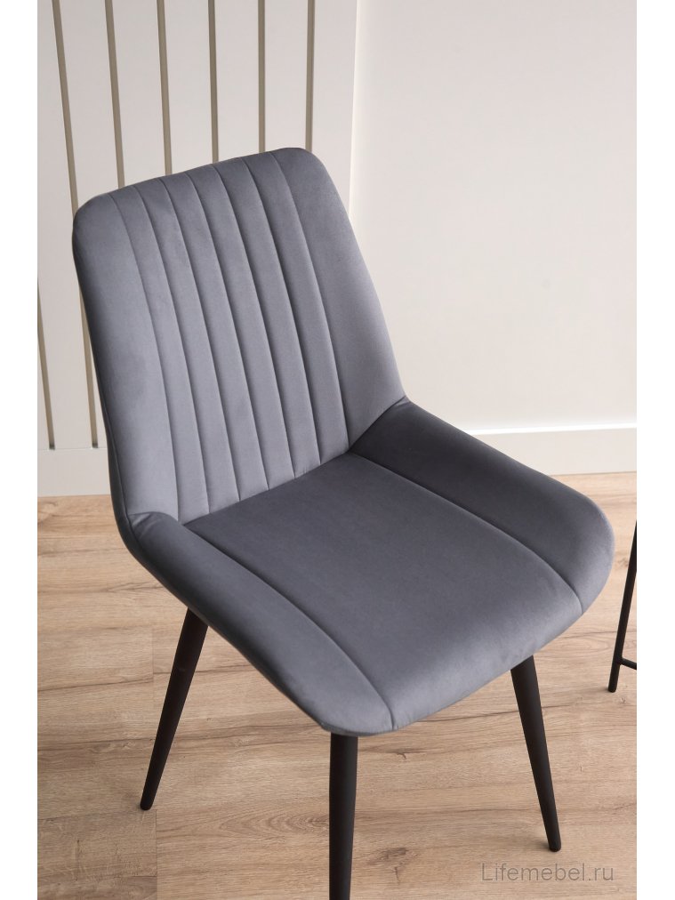 Стул на металлокаркасе Седа темно-серый (zd 995) / черный