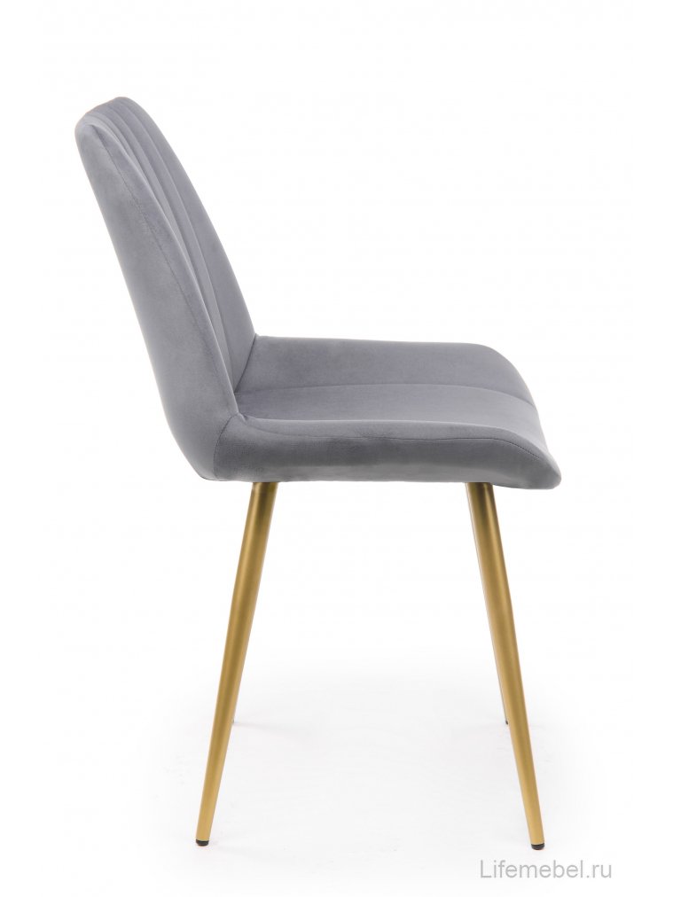 Стул на металлокаркасе Седа темно-серый (zd 995) / золотой