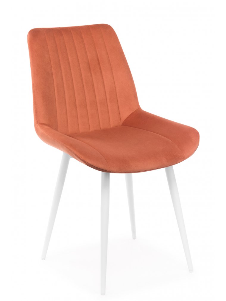 Стул на металлокаркасе Седа терракотовый (zd 432) / белый