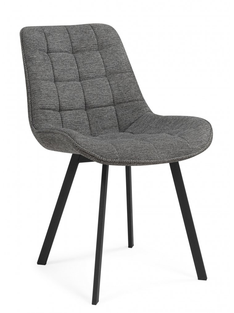 Стул на металлокаркасе Селион темно-серый / черный