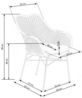 Стул на металлокаркасе K336