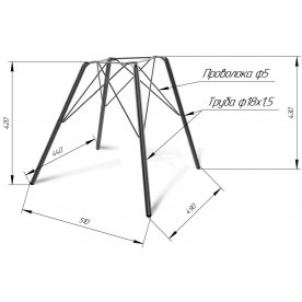 Стул на металлокаркасе SHT-ST35/S37
