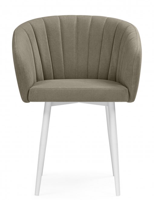 Стул на металлокаркасе Сидвейв бежевый / белый