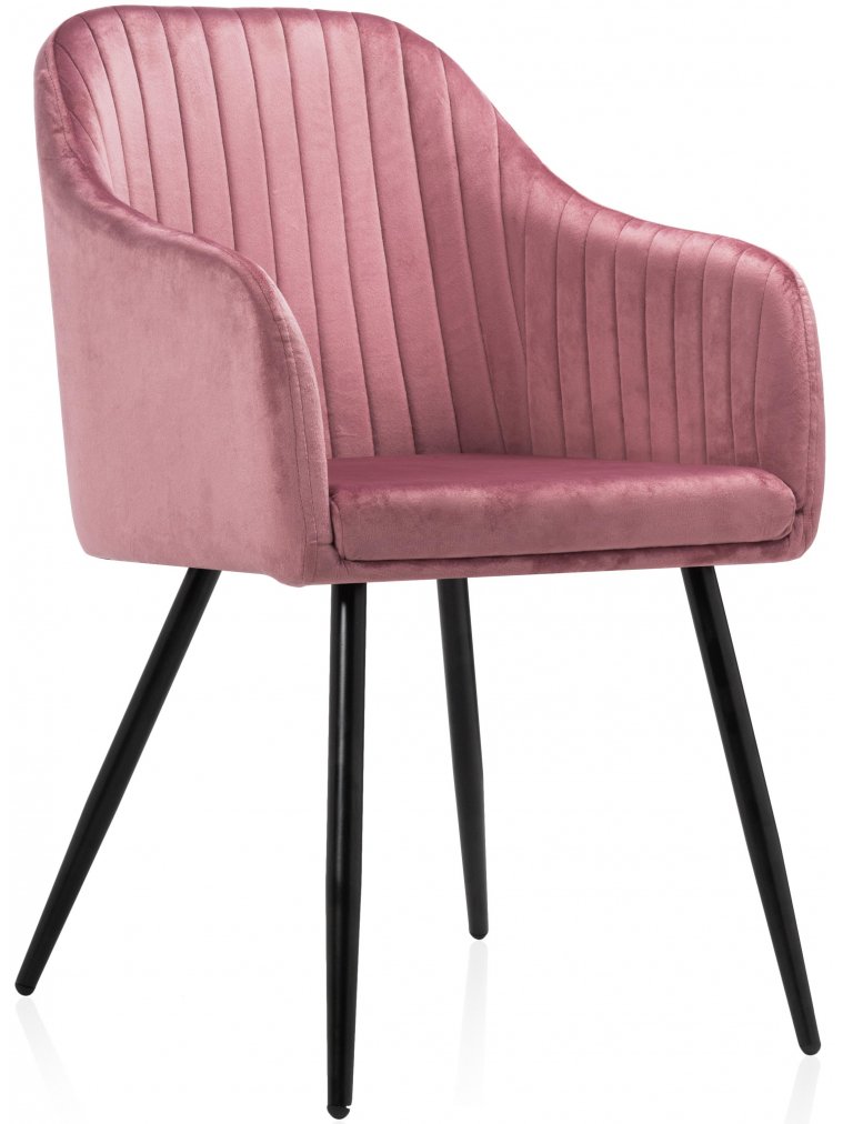 Стул на металлокаркасе Slam dark pink