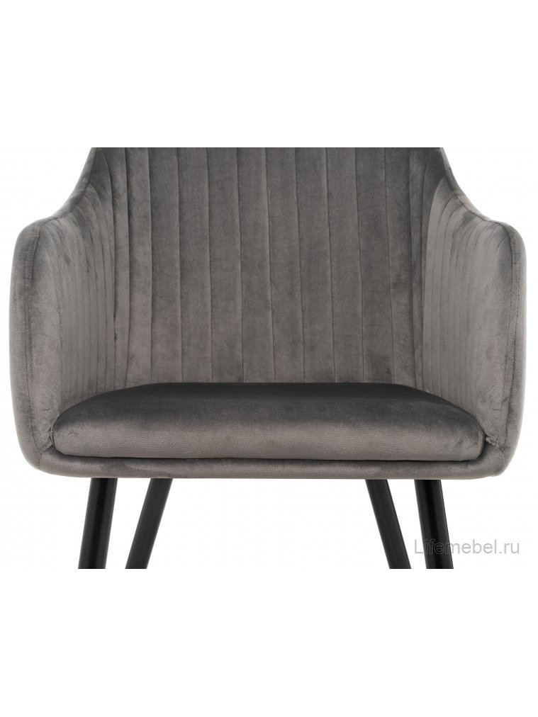 Стул на металлокаркасе Slam тёмно-серый