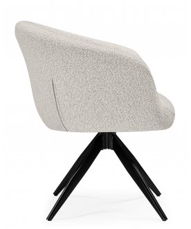 Стул-кресло Solomon 1 вращающийся светло-бежевый / черный