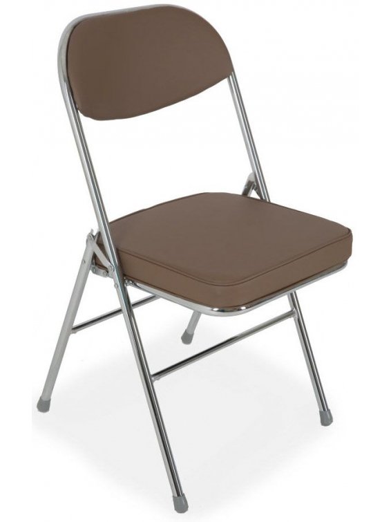 Стул на металлокаркасе S108 складной cappuccino (a42)