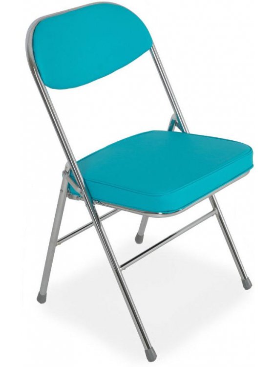 Стул на металлокаркасе S108 складной light sky