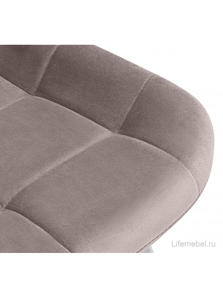 Стул на металлокаркасе Стронг 360 латте (велютто 08) / белый каркас