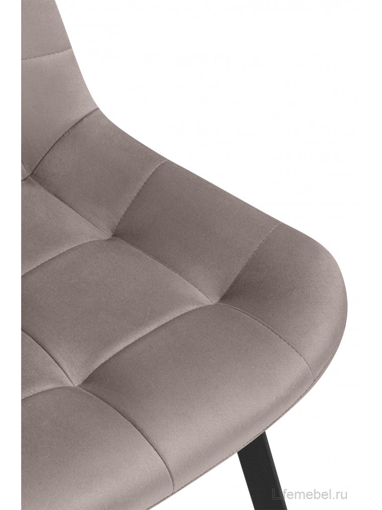 Стул на металлокаркасе Стронг латте / черный