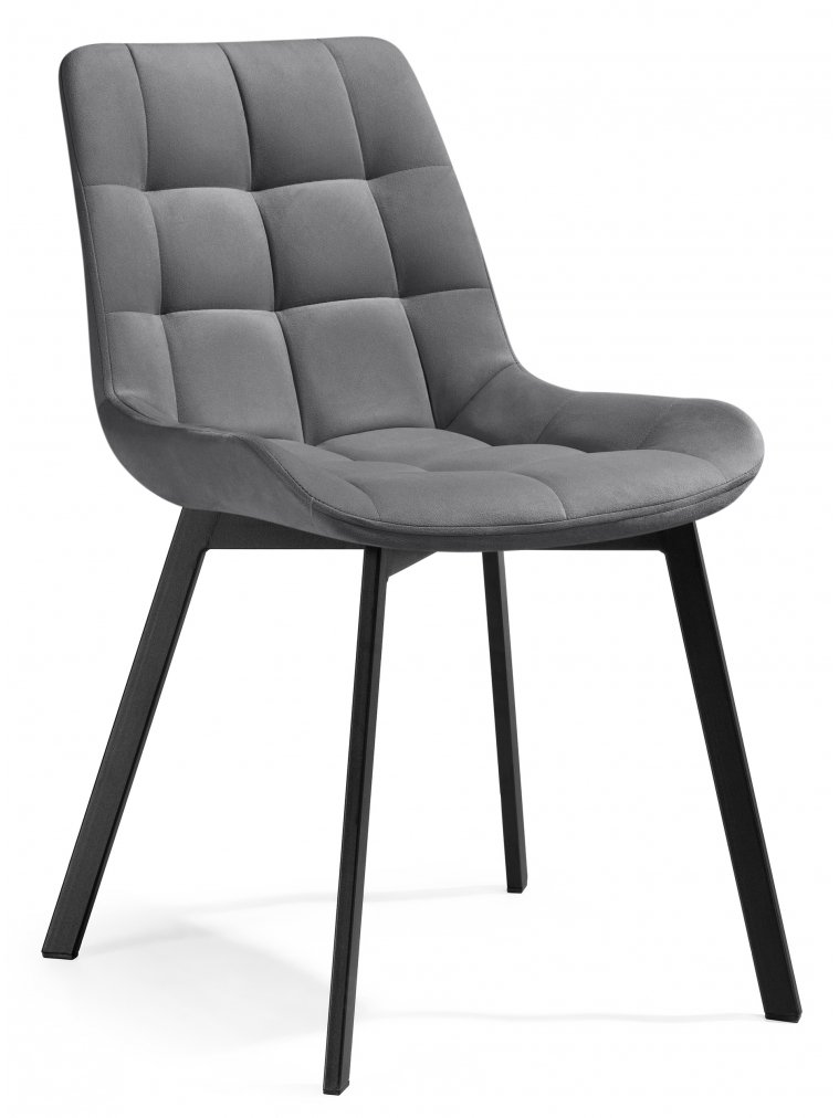 Стул на металлокаркасе Стронг темно-серый / черный