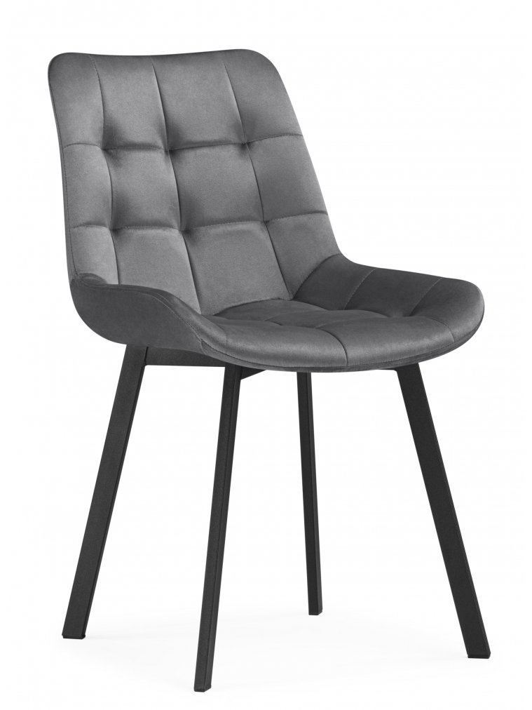 Стул на металлокаркасе Стронг темно-серый / черный