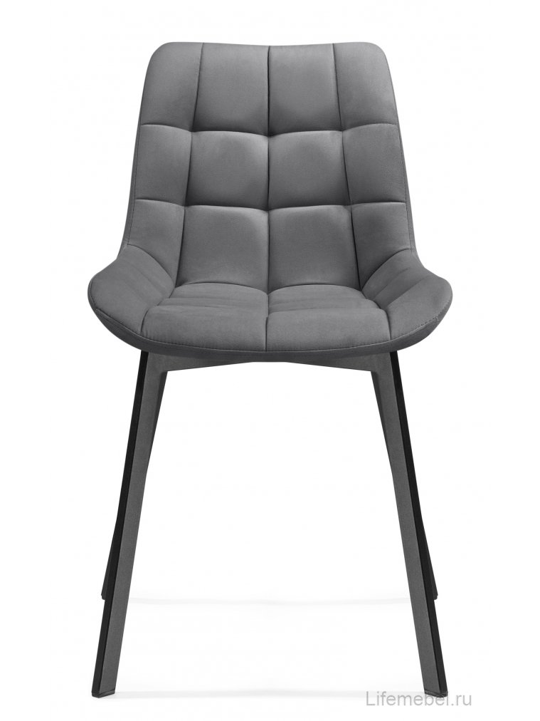 Стул на металлокаркасе Стронг темно-серый / черный