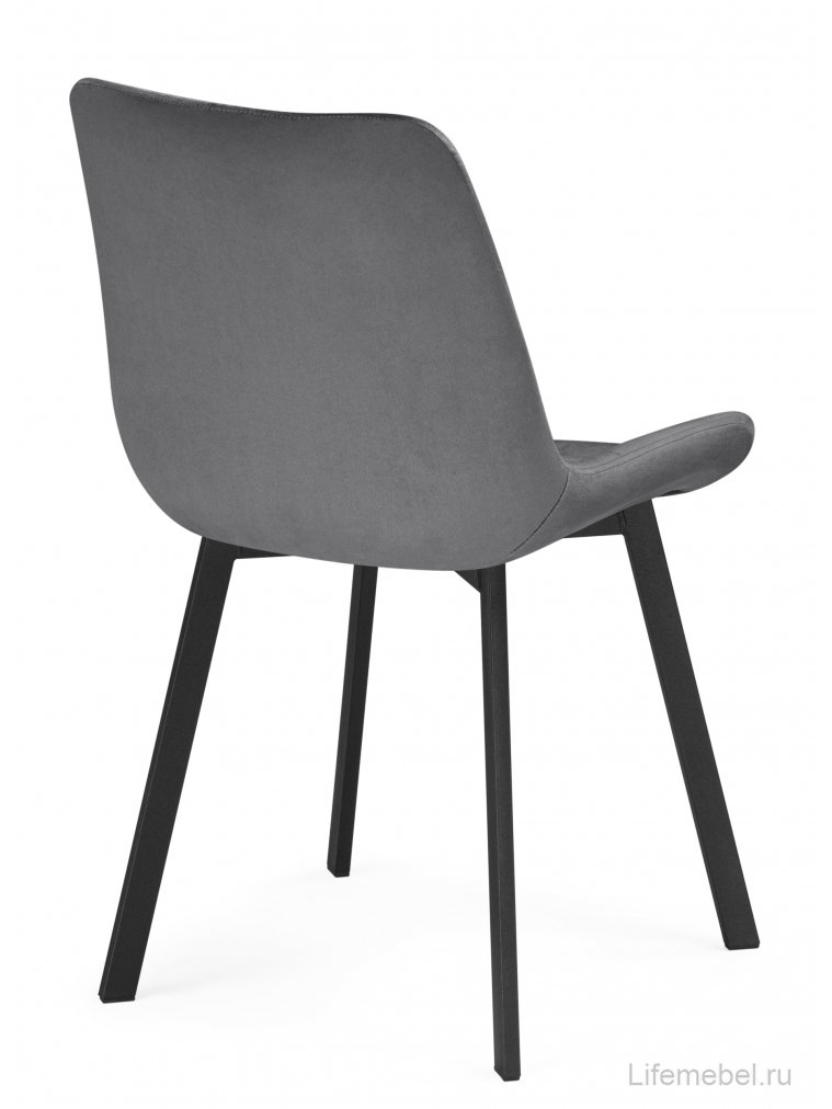 Стул на металлокаркасе Стронг темно-серый / черный