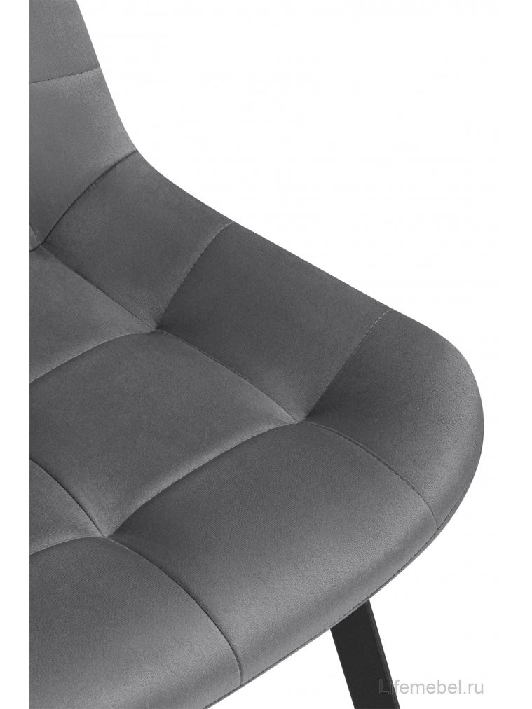 Стул на металлокаркасе Стронг темно-серый / черный