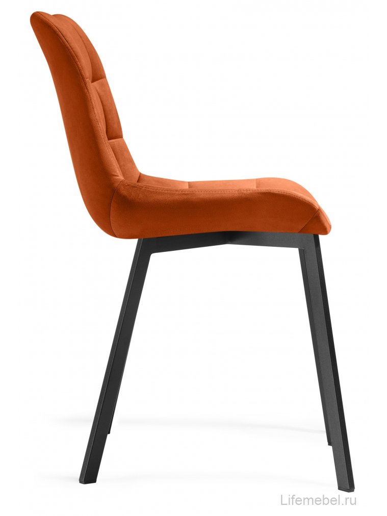 Стул на металлокаркасе Стронг вращающийся кирпичный / черный каркас