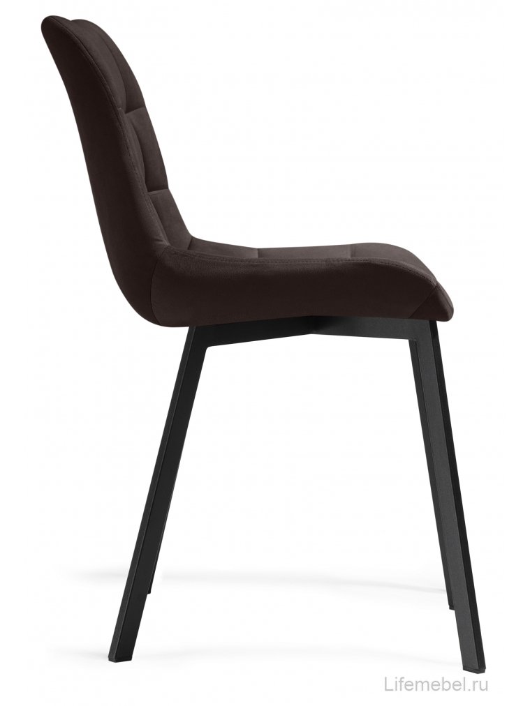 Стул на металлокаркасе Стронг вращающийся коричневый (hl 73) / черный каркас