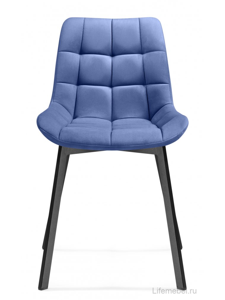 Стул на металлокаркасе Стронг вращающийся синий hl 58 / черный каркас