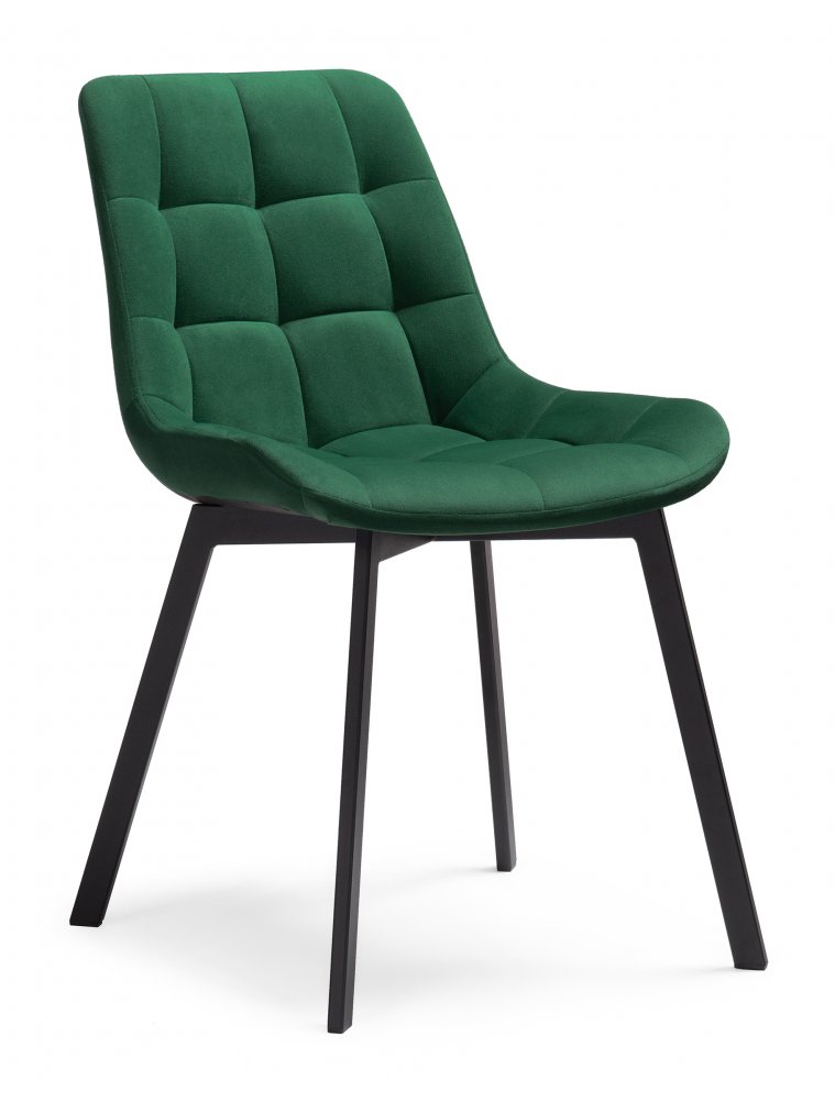 Стул на металлокаркасе Стронг зеленый hl 56 / черный каркас