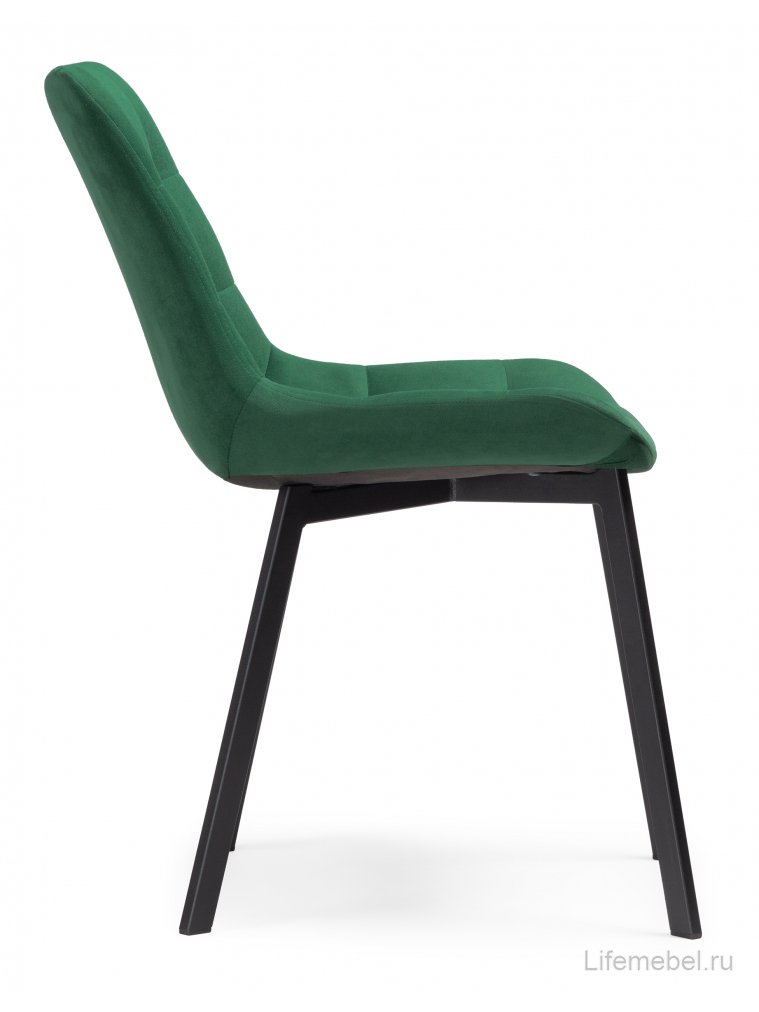 Стул на металлокаркасе Стронг зеленый hl 56 / черный каркас