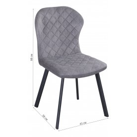 Стул на металлокаркасе Анкона мини Т-5 ЧР 62