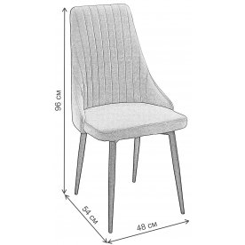 Стул на металлокаркасе Руссо