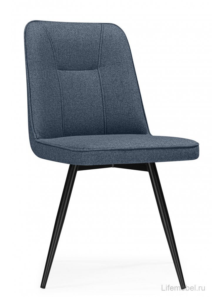 Стул на металлокаркасе Texas 3 поворотный синий / черный