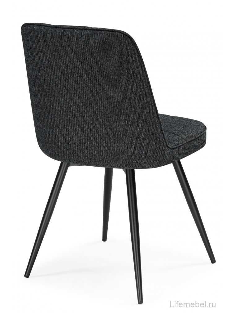 Стул на металлокаркасе Texas 4 поворотный темно-серый / черный