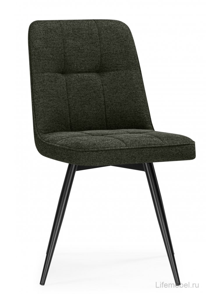 Стул на металлокаркасе Texas 4 поворотный темно-зеленый / черный