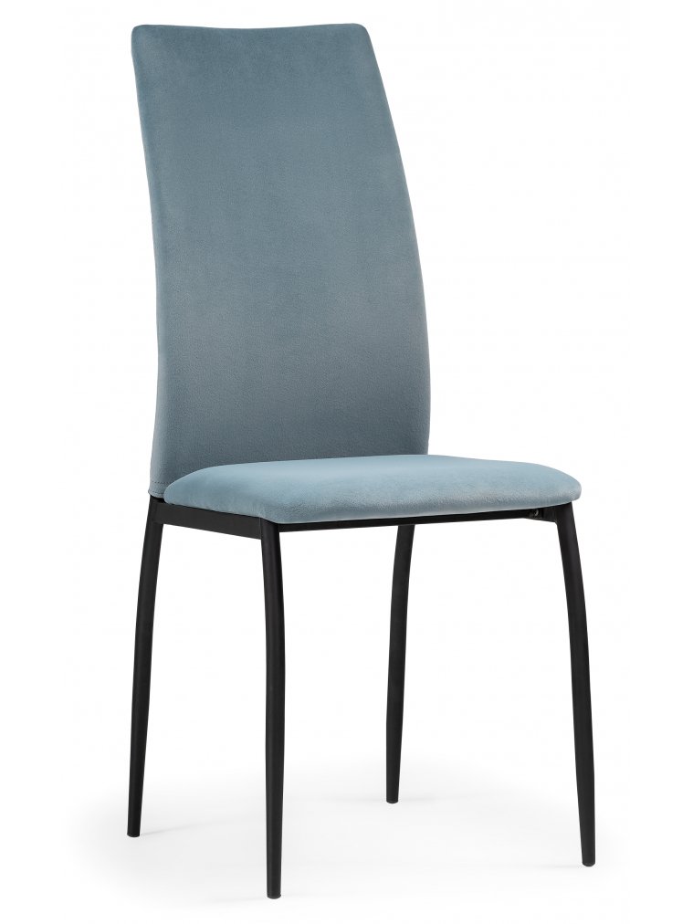 Стул на металлокаркасе Tod light blue / black