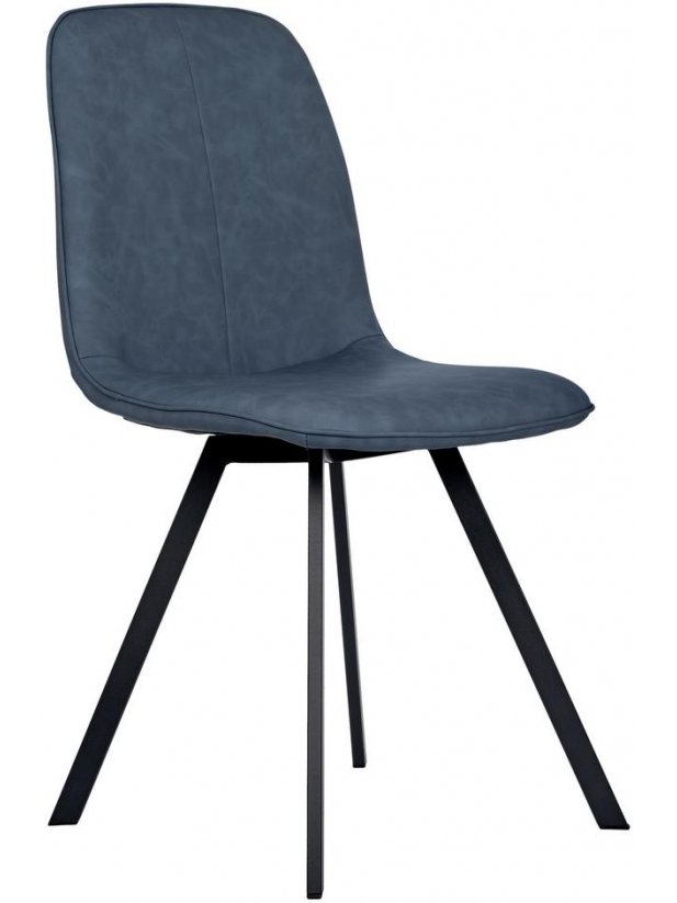 Стул на металлокаркасе Tom синий