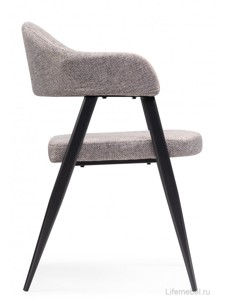 Стул на металлокаркасе Twin gray / black