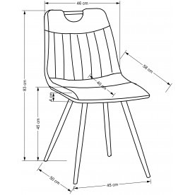 Стул на металлокаркасе K521