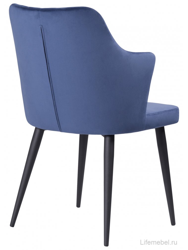 Стул на металлокаркасе Velen dark blue