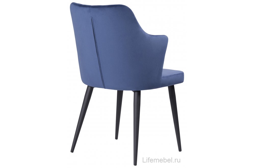 Стул на металлокаркасе Velen dark blue