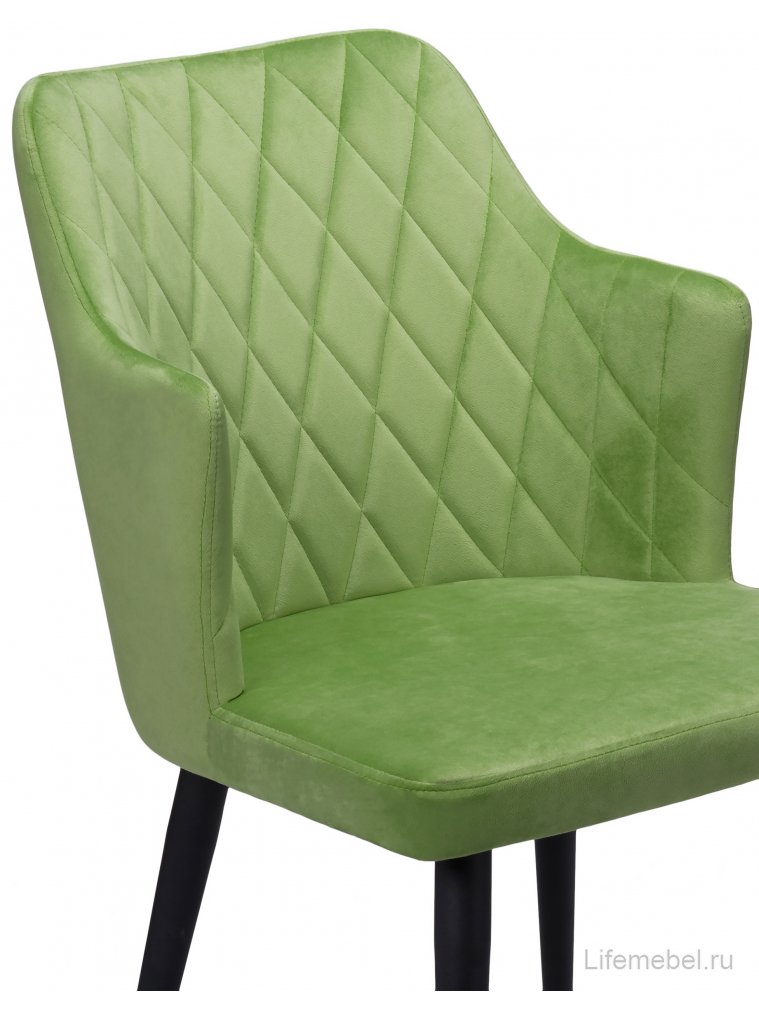 Стул на металлокаркасе Velen dark green