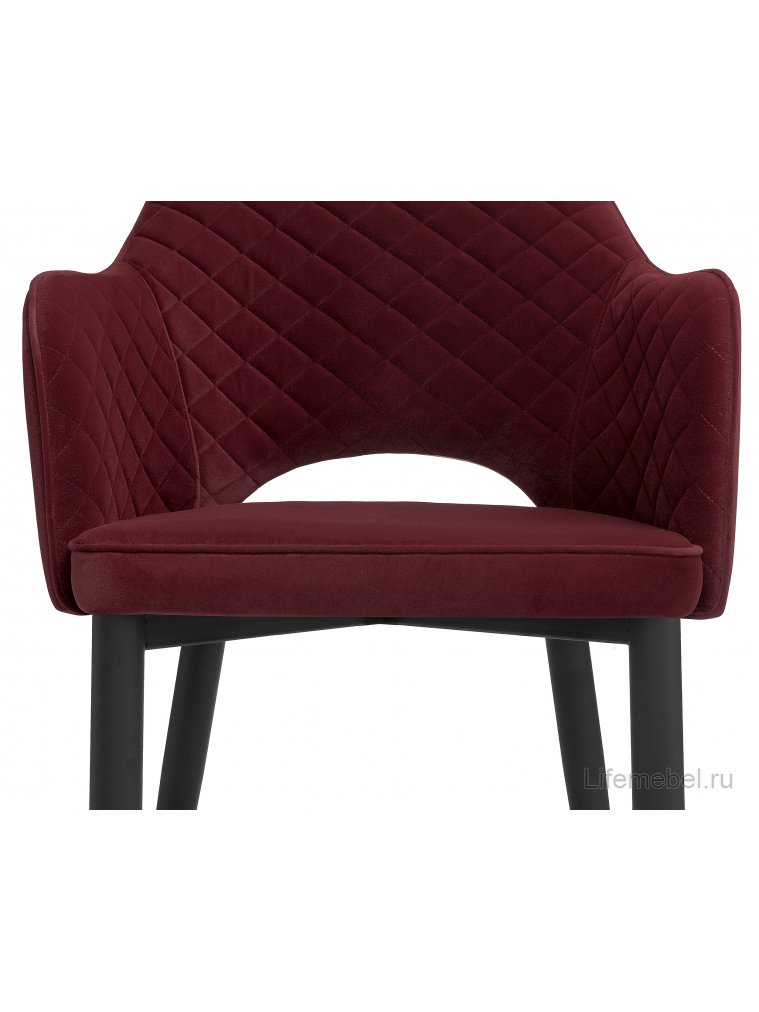 Стул на металлокаркасе Vener wine red