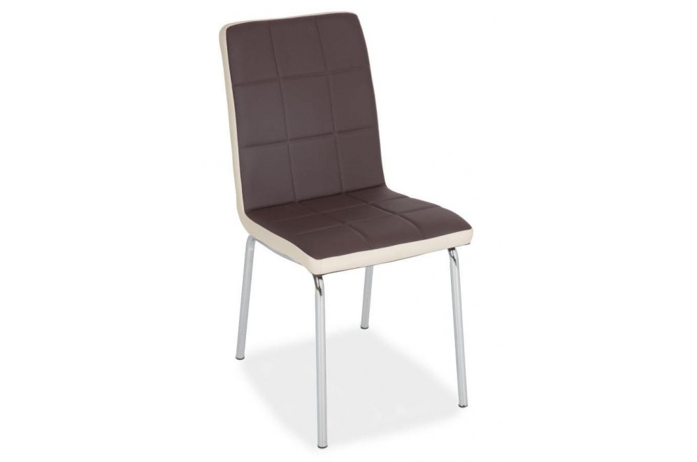 Стул на металлокаркасе S14 brown / beige