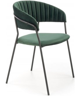 Металлический стул K426 темно-зеленый / черный