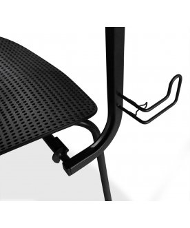 Металлический стул Sheffilton SHT-S85М-RD черный/черный муар