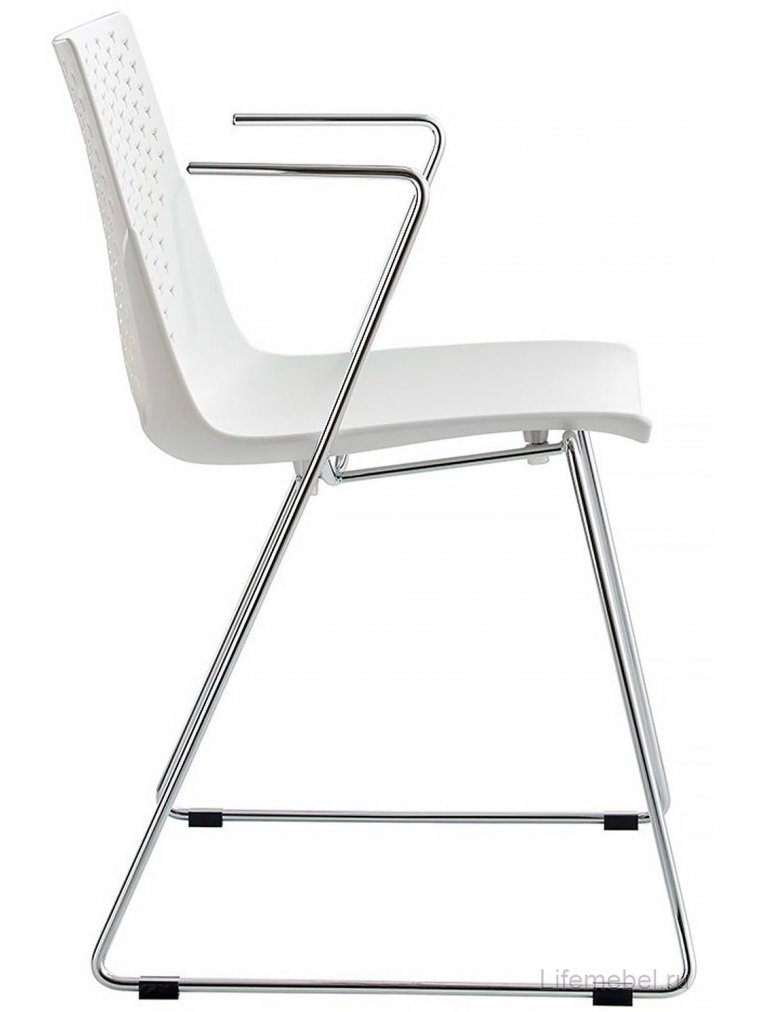 Стул на металлокаркасе FX-05F белый